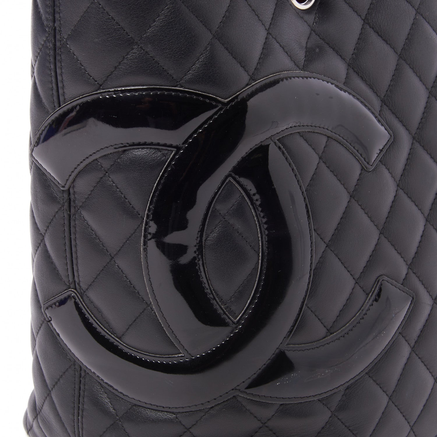 Chanel Calfskin Quilted Large Cambon Tote Black 6 of 8
