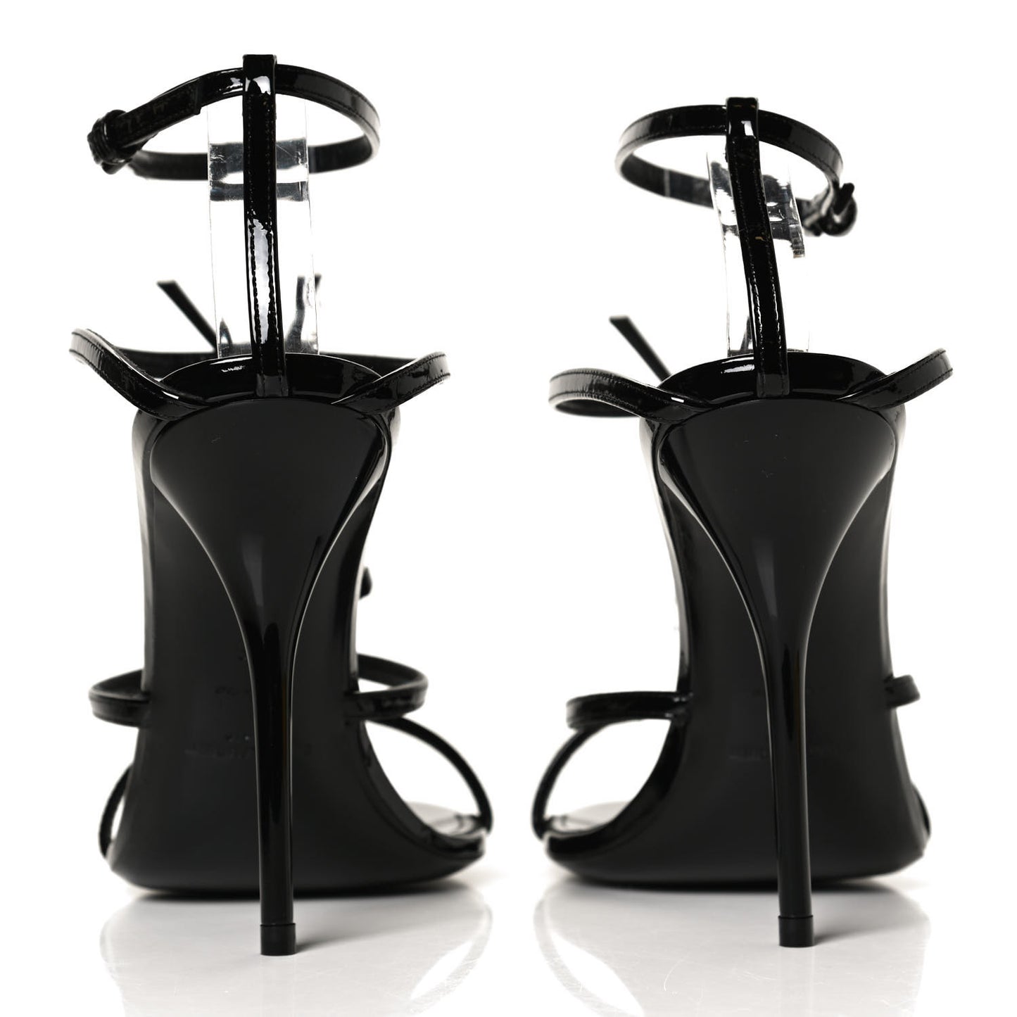 Patent Cassandra 100 Ankle Strap Sandals 38 Black