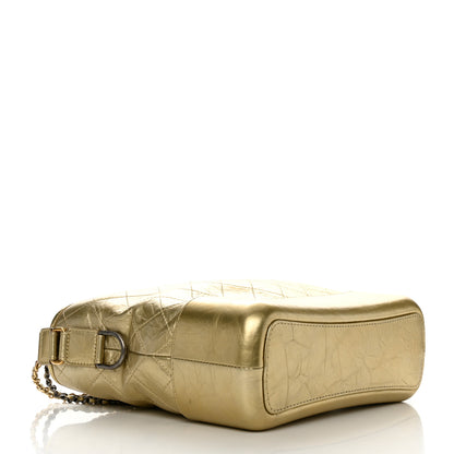 Chanel Metallic Aged Calfskin Quilted Medium Gabrielle Gold 4 of 15