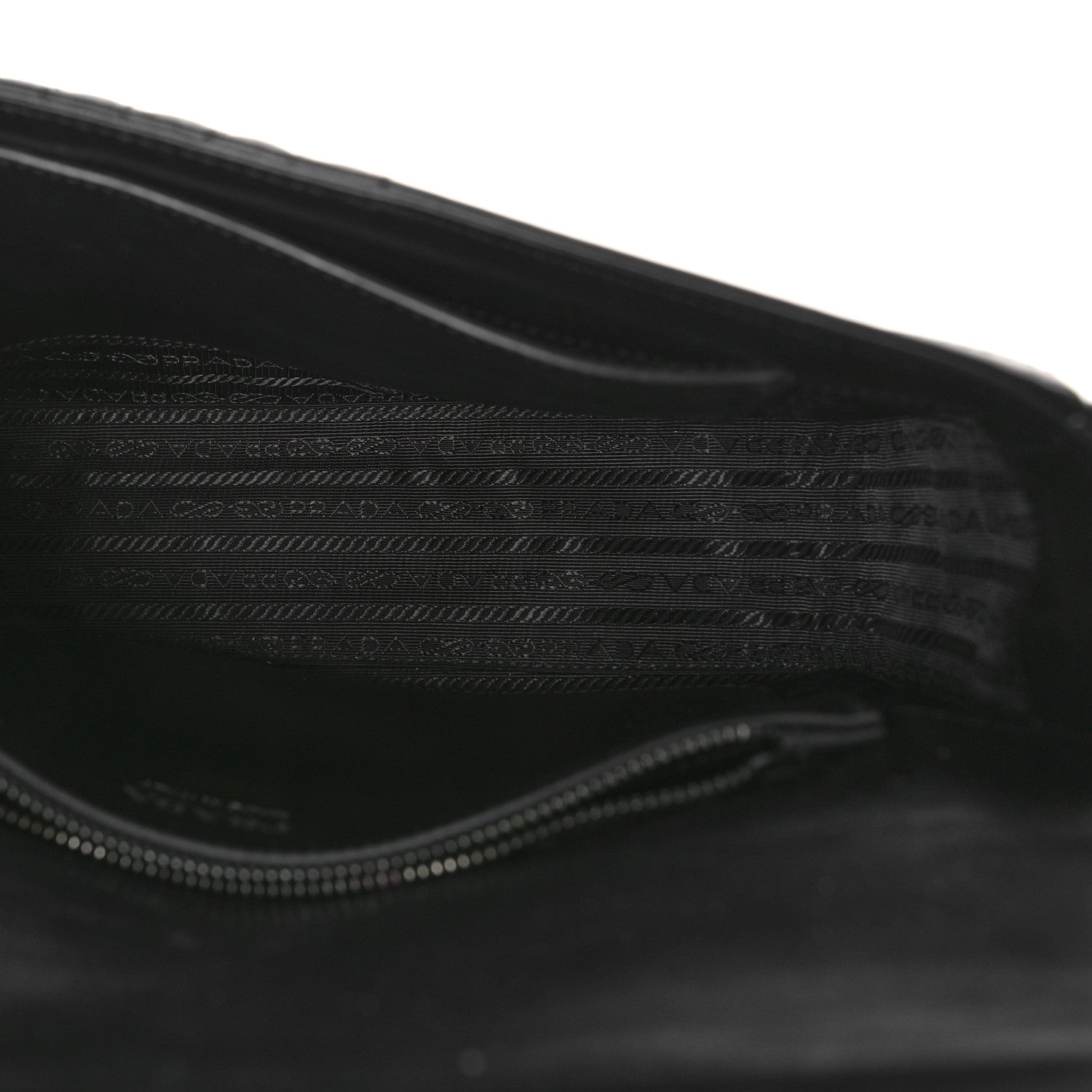 Prada Soft Calfskin Impunture Diagramme Monochrome Large Chain Flap Shoulder Bag Black 5 of 8