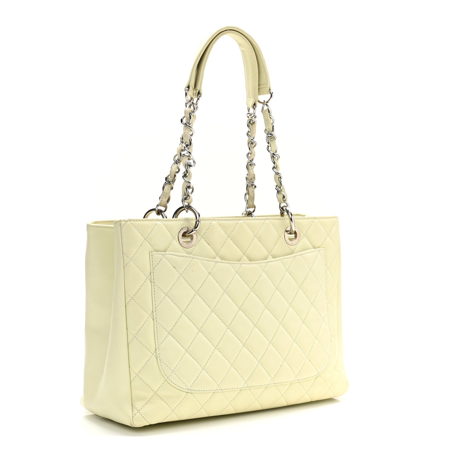 Caviar Quilted Grand Shopping Tote GST Yellow