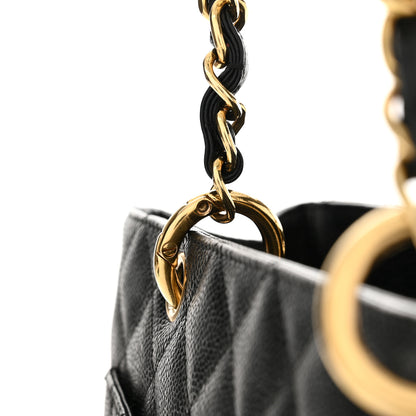 Chanel Caviar Quilted Grand Shopping Tote GST Black 17 of 22