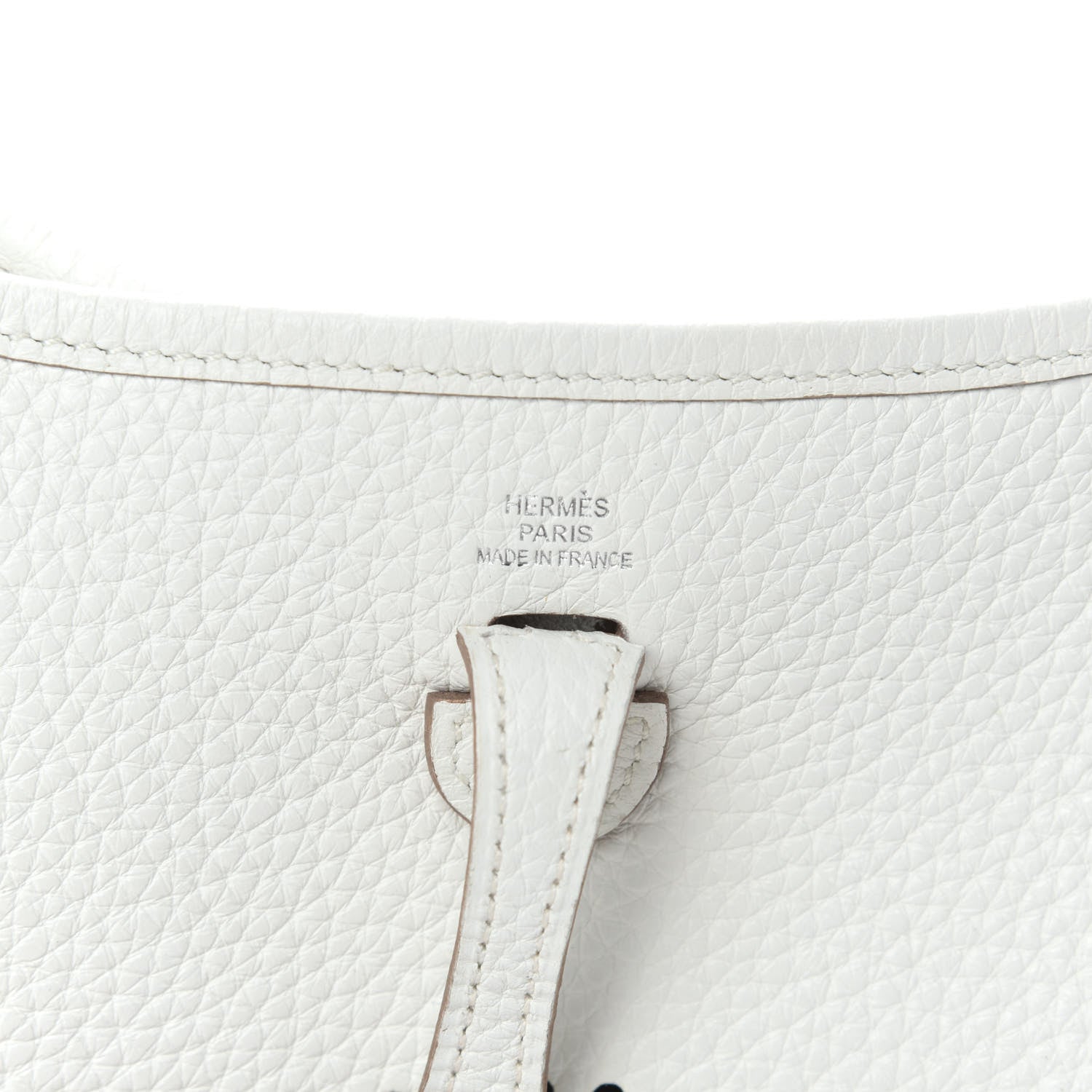 Hermes Taurillon Clemence Amazone Evelyne TPM White 6 of 10