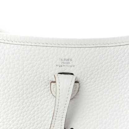 Hermes Taurillon Clemence Amazone Evelyne TPM White 6 of 10