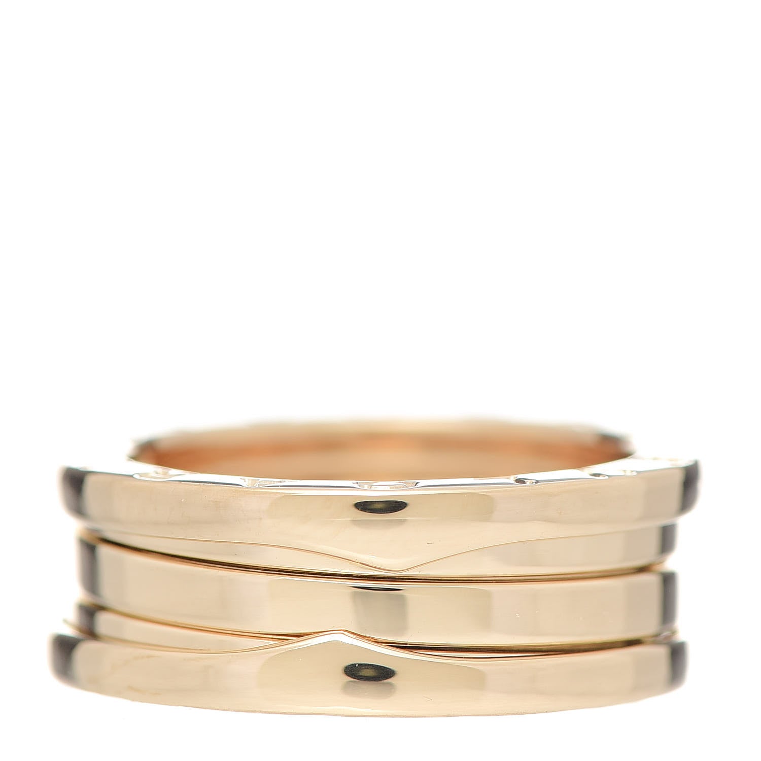 Bulgari 18K Yellow Gold B.Zero1 Three-Band Ring 53 6.25 3 of 5