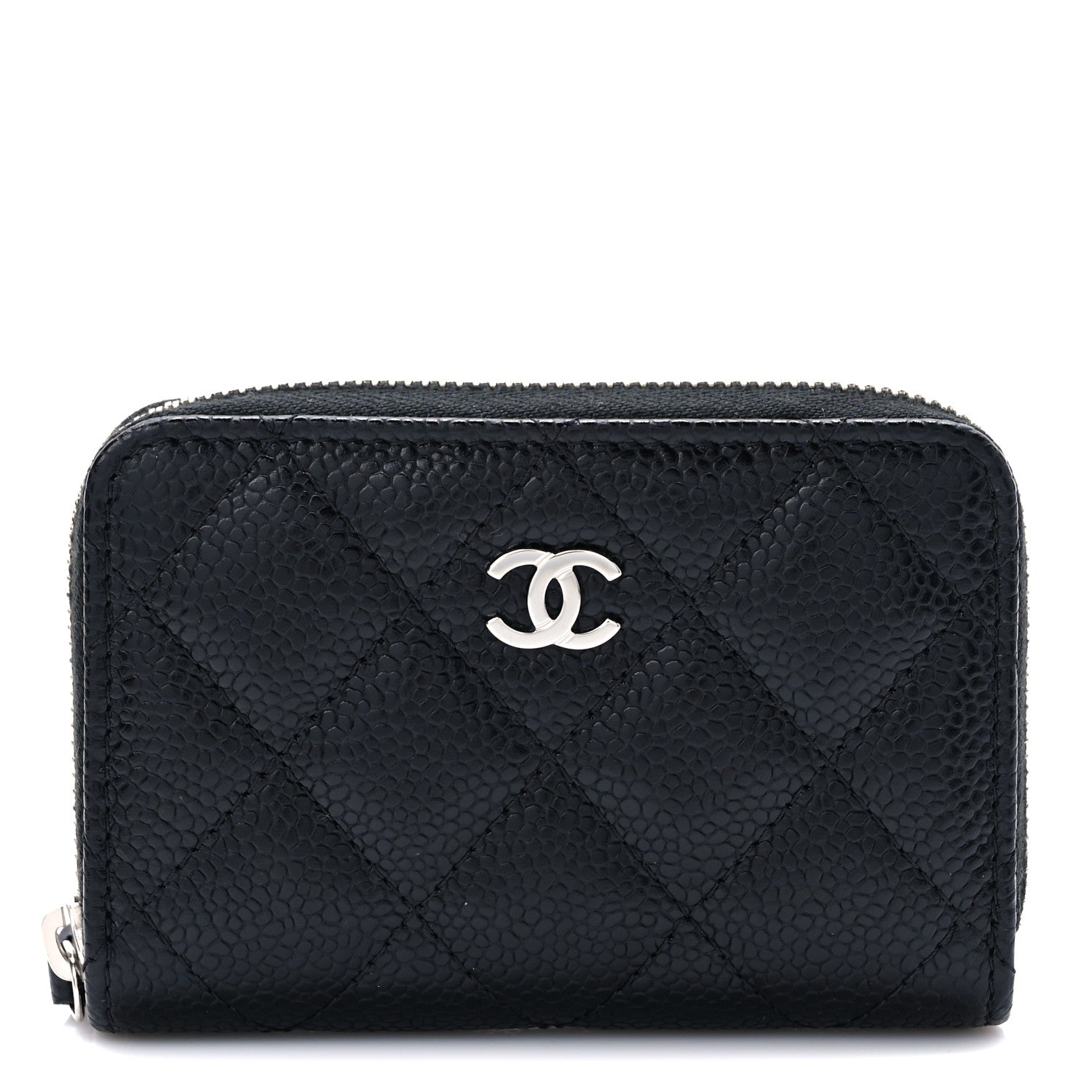 Chanel Caviar Quilted Classic Zipped Coin Purse Black 1 of 7