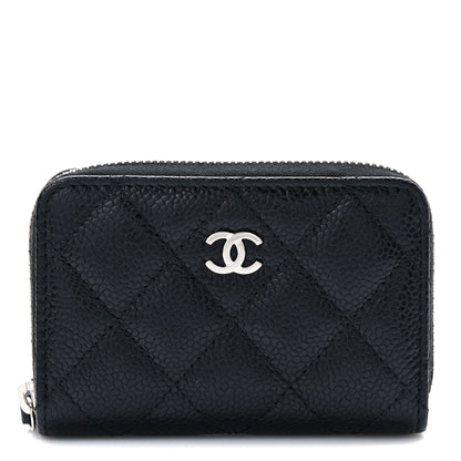 Chanel Caviar Quilted Classic Zipped Coin Purse Black 1 of 7
