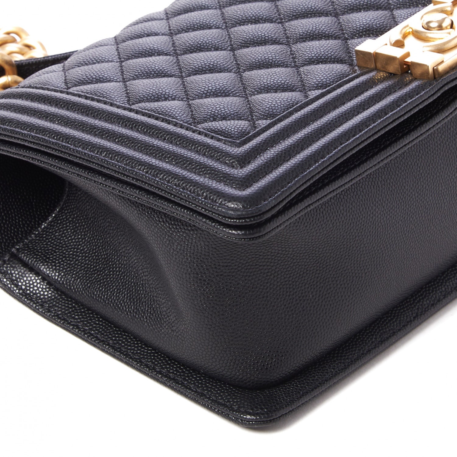 Chanel Caviar Quilted Medium Boy Flap Black 5 of 9
