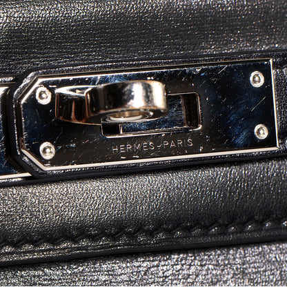 Hermes Box Kelly Cut Clutch Black 11 of 13