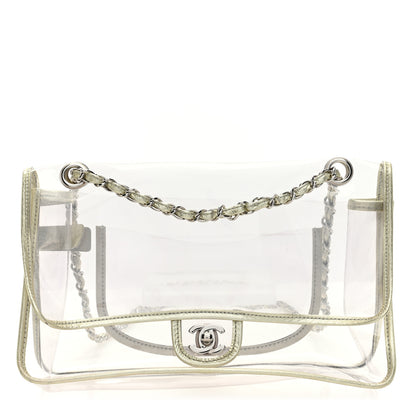 Chanel Metallic Lambskin PVC Medium Naked Flap Gold 1 of 9