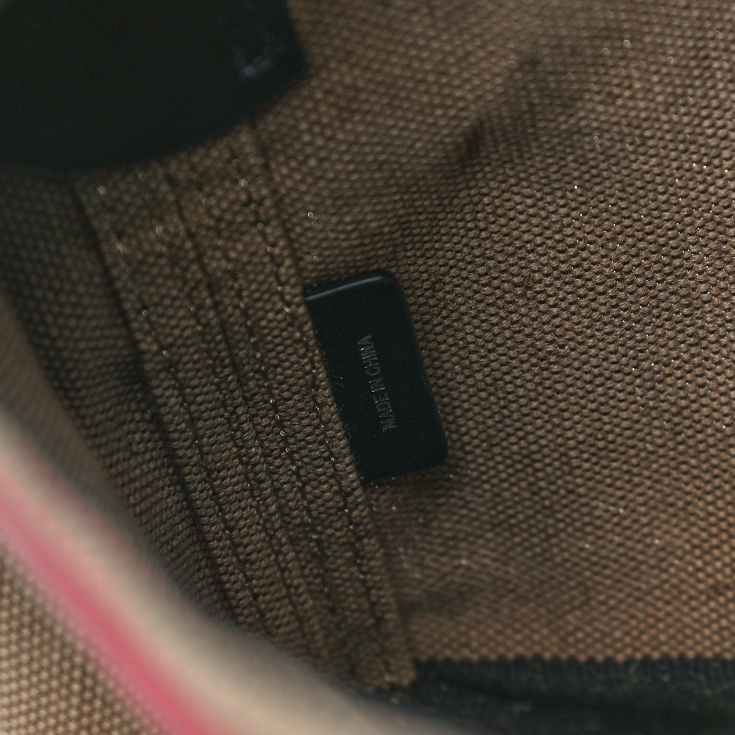 Canvas Mega Check Mini Ashby Tassel Crossbody Black