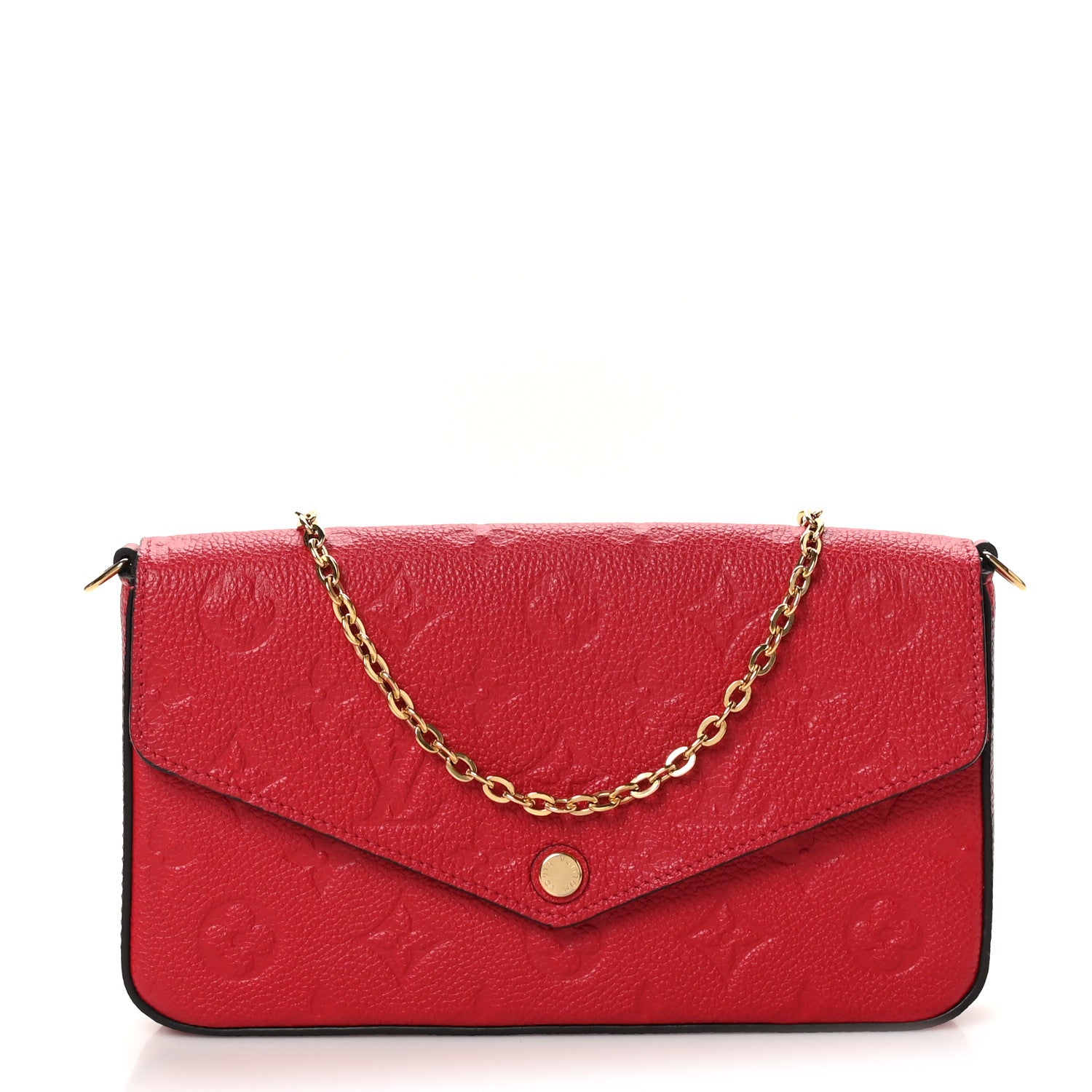Louis Vuitton Empreinte Pochette Felicie Chain Wallet Scarlet 1 of 9