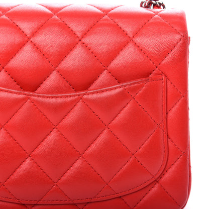 Chanel Lambskin Quilted Mini Square Flap Red 11 of 12