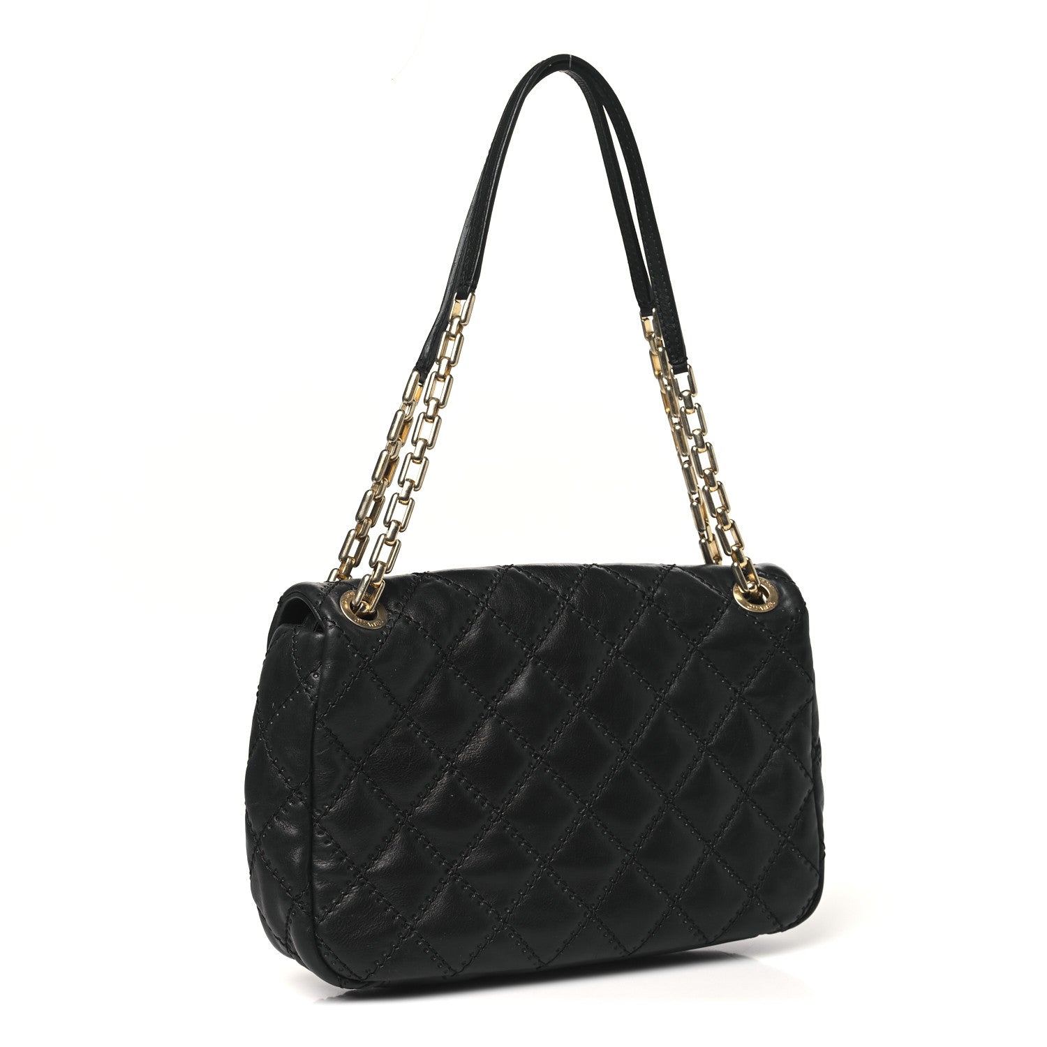 Chanel Calfskin Quilted Retro Chain Flap Black 3 of 11