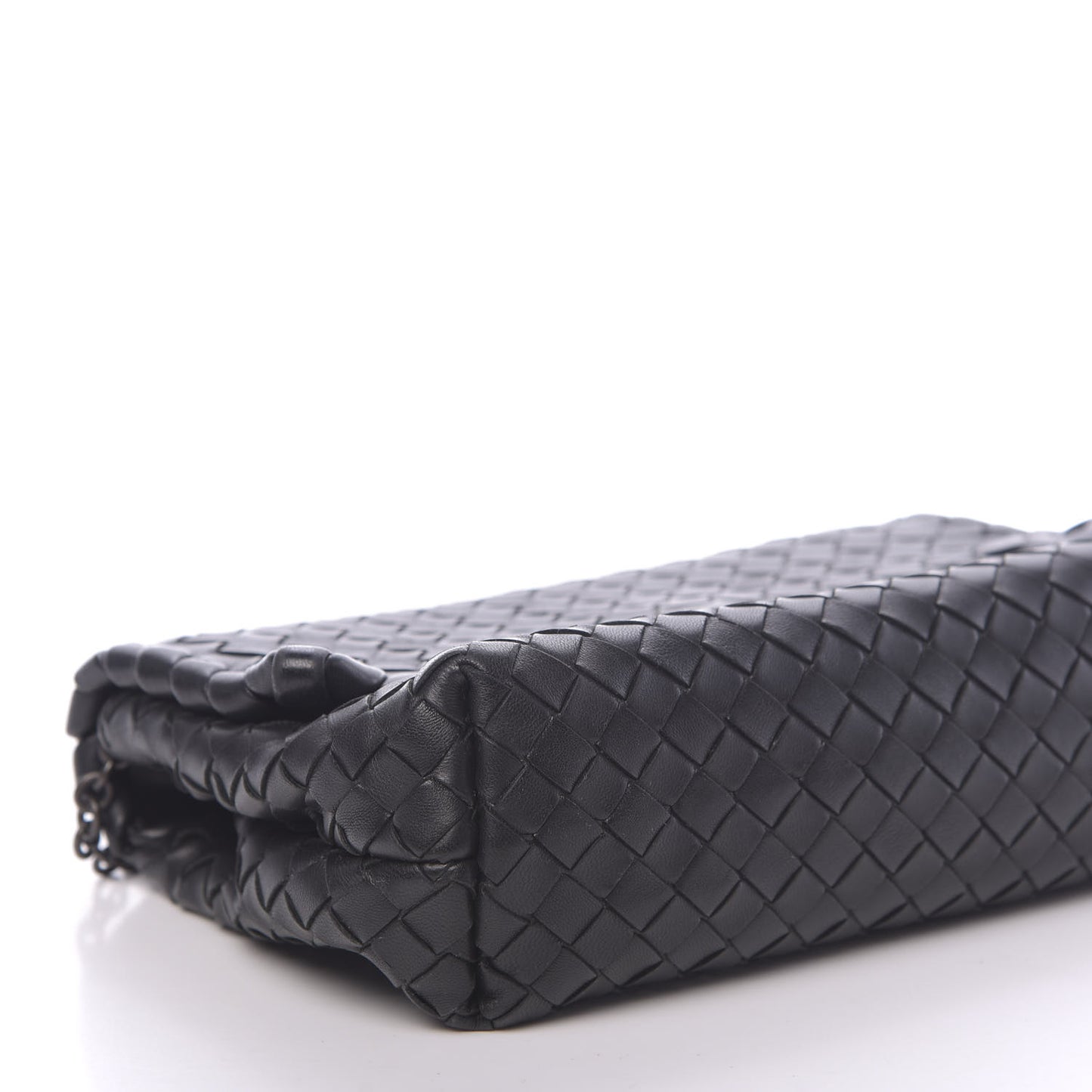 Nappa Intrecciato Baby Olimpia Shoulder Bag Black