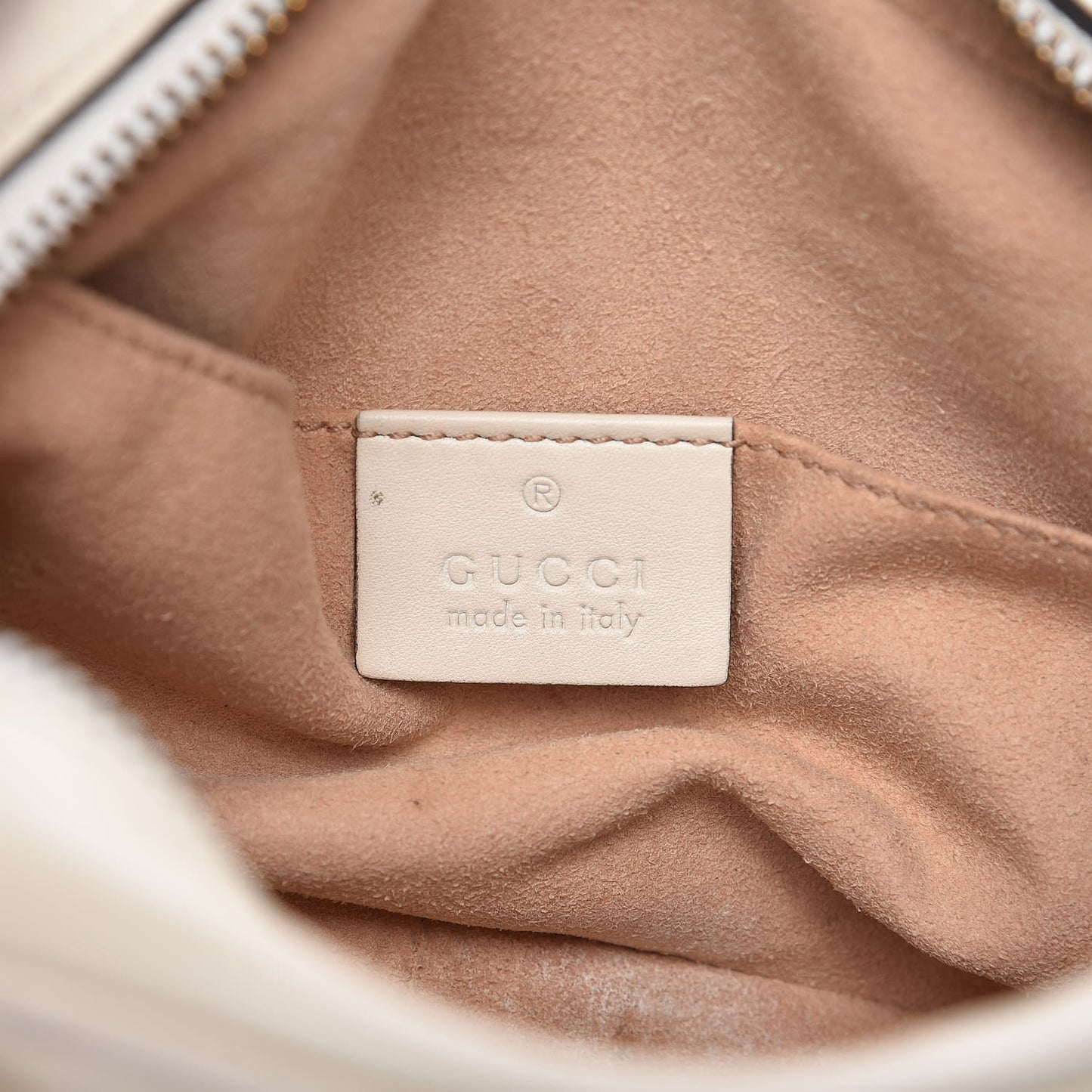 Calfskin Matelasse Mini GG Marmont Chain Shoulder Bag White