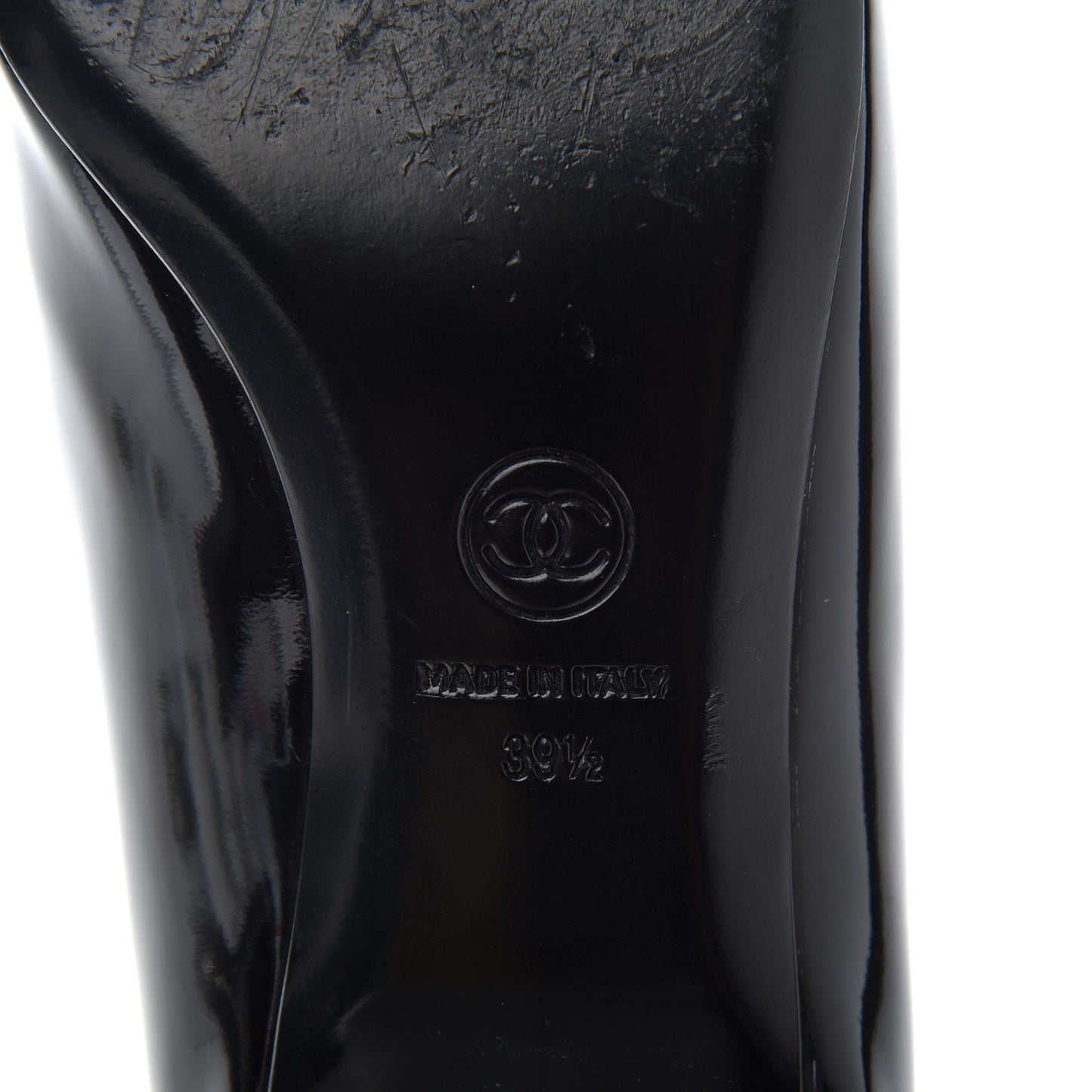 Patent Low Heel Ballerina Pumps 39.5 Black