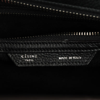 Celine Drummed Calfskin Micro Luggage Black 6 of 7