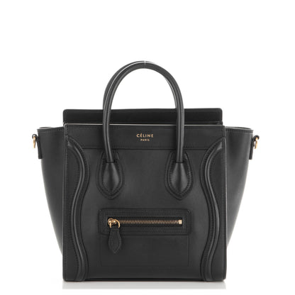 Celine Smooth Calfskin Nano Luggage Black 1 of 7