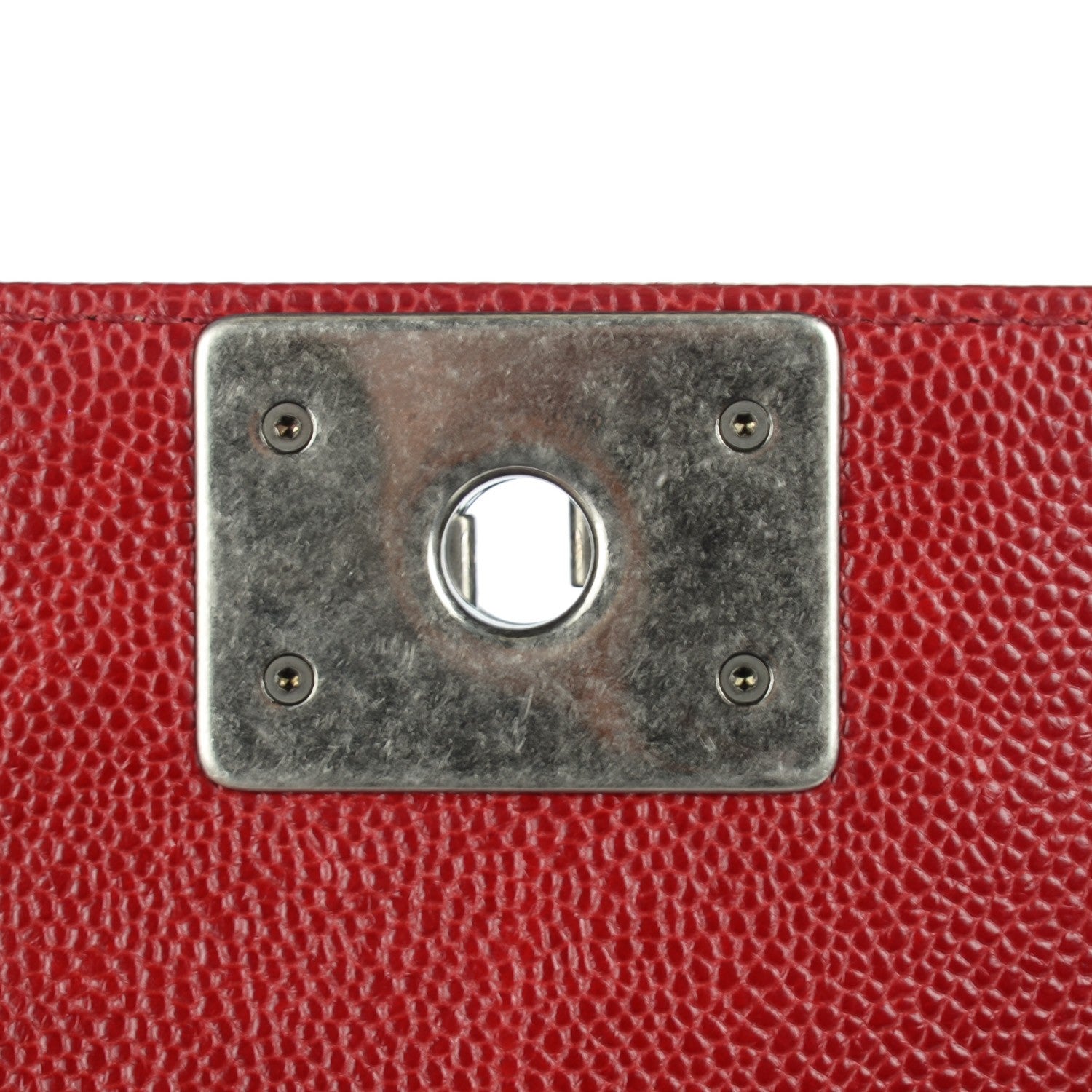 Chanel Caviar Quilted New Medium Boy Flap Dark Red 5 of 8