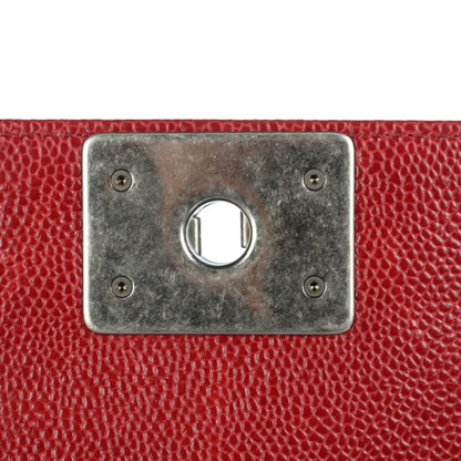 Chanel Caviar Quilted New Medium Boy Flap Dark Red 5 of 8