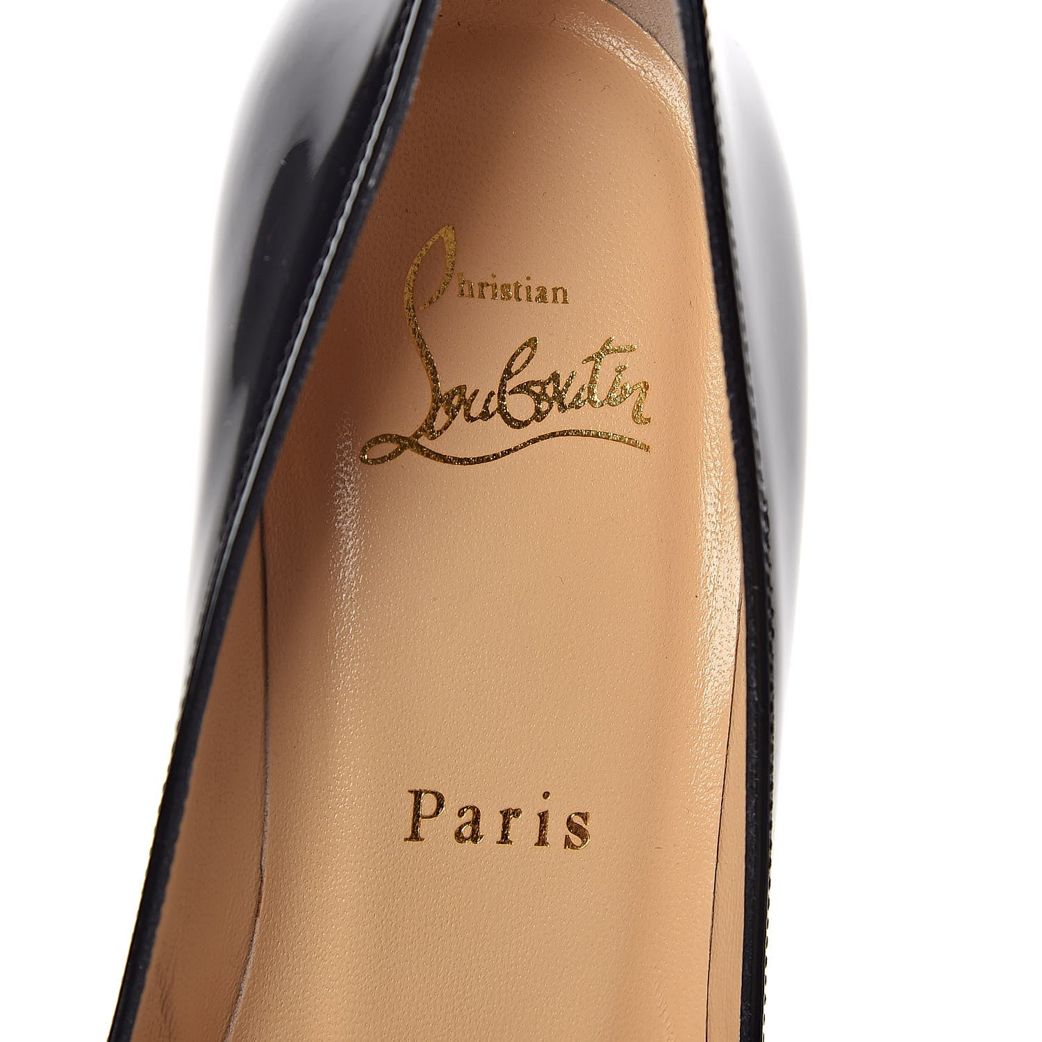 Christian Louboutin Patent Cadrilla 70 Pumps 37 Black 7 of 8