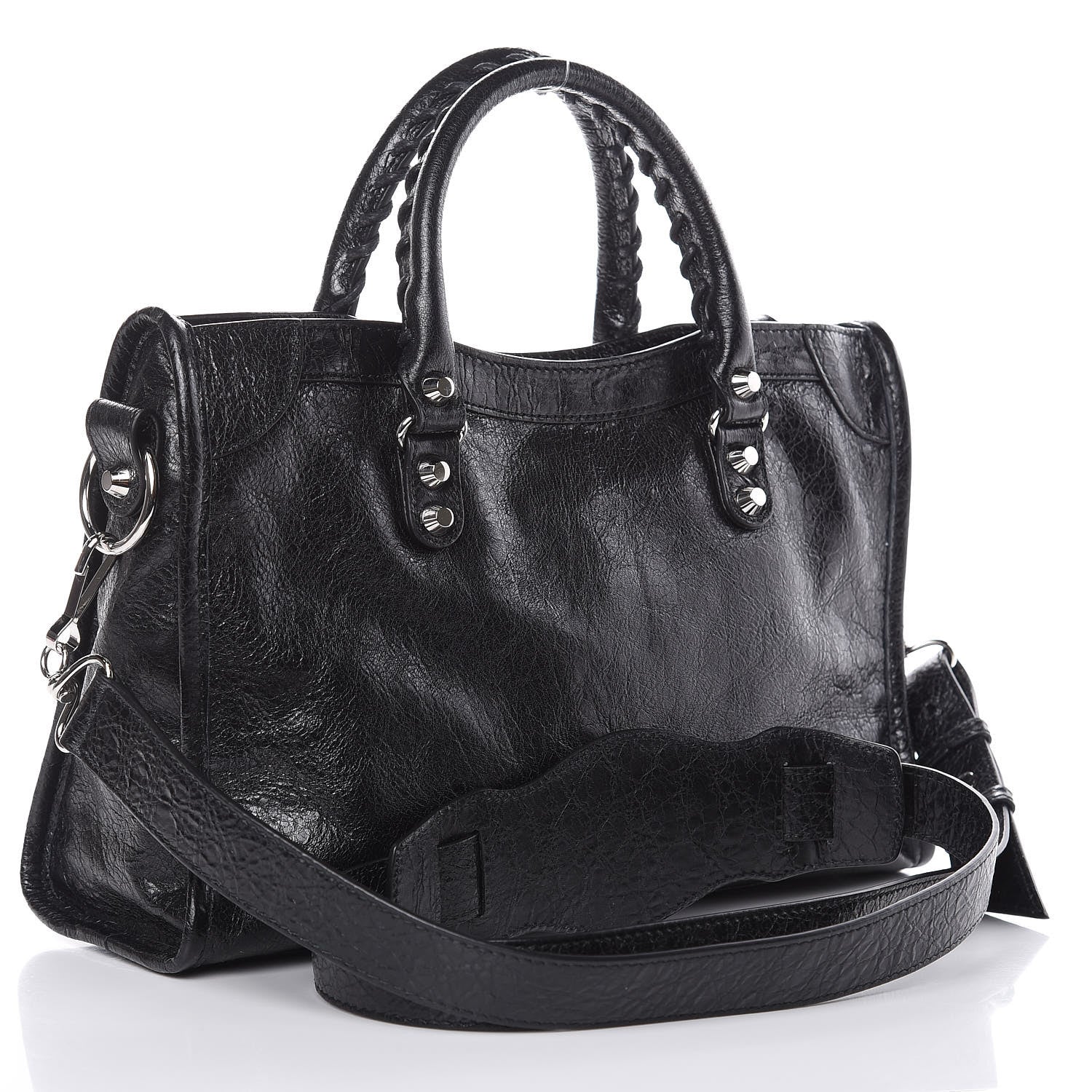 Balenciaga Agneau Classic Silver Hardware S City Black 3 of 10