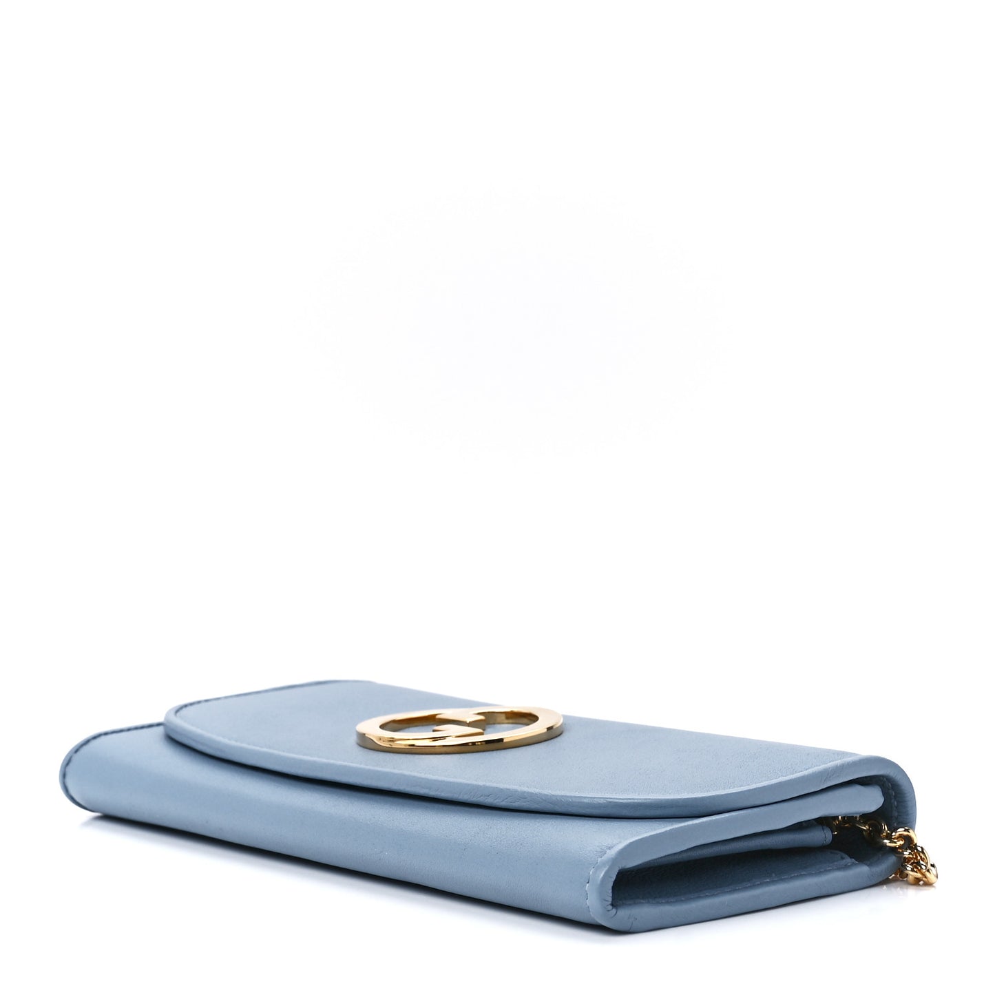 Roxy Calfskin Blondie Continental Chain Wallet Cloudy Blue