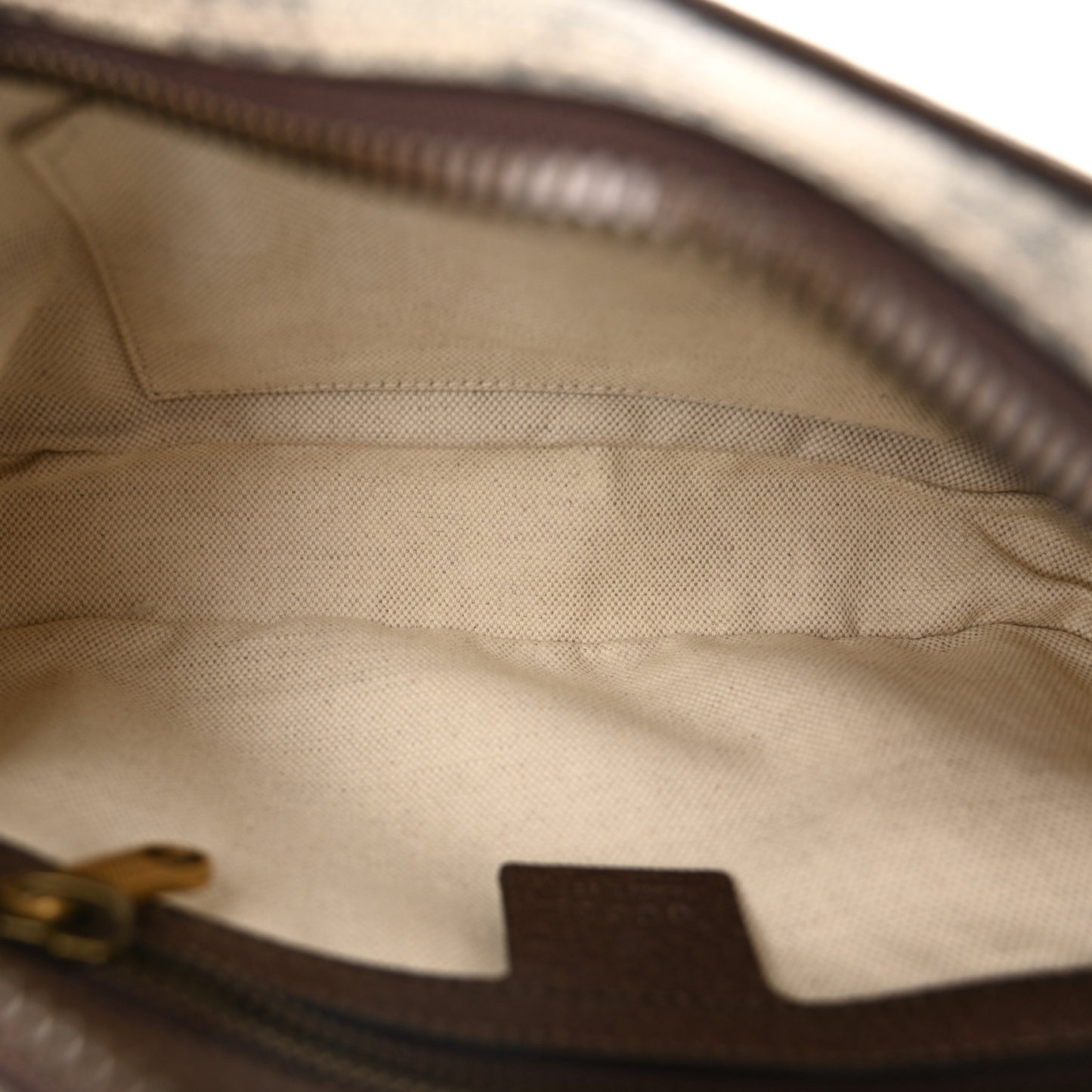 Soft GG Supreme Monogram Medium Ophidia Belt Bag Dark Brown