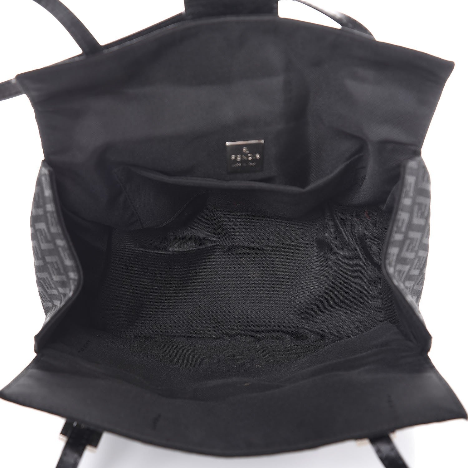 Fendi Zucchino Small Shoulder Bag Black 5 of 10