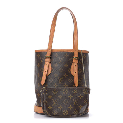 Louis Vuitton Monogram Petit Bucket 23 1 of 17