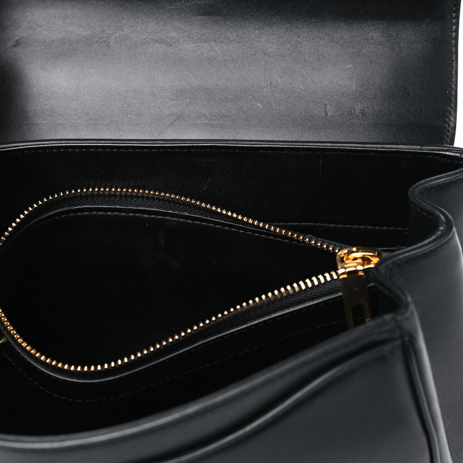 Celine Satinated Calfskin Small 16 Top Handle Bag Black 6 of 11