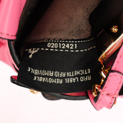 Fendi Shiny Nappa Micro Peekaboo Iconic Satchel Rosa Fluo 8 of 8