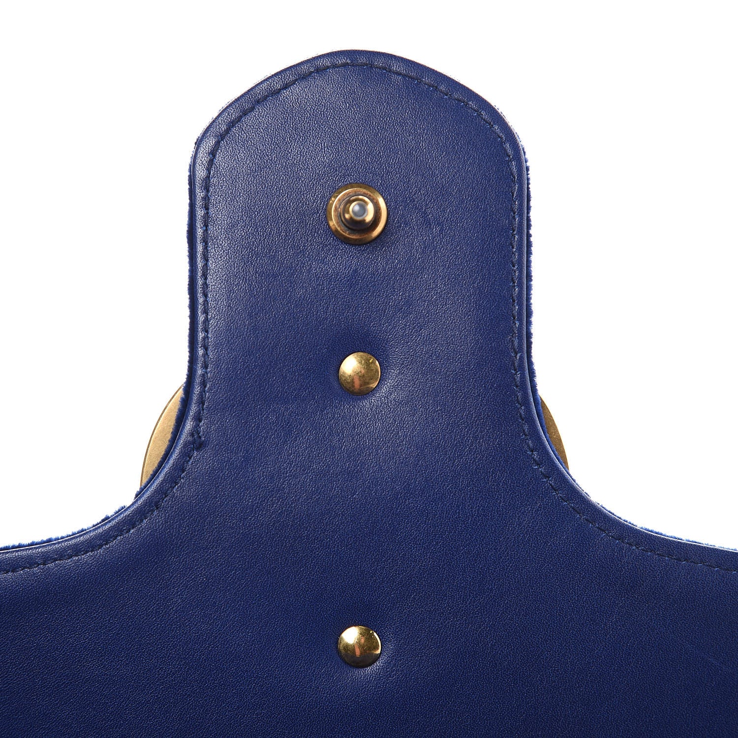Gucci Velvet Matelasse Medium GG Marmont Shoulder Bag Cobalt Blue 16 of 18