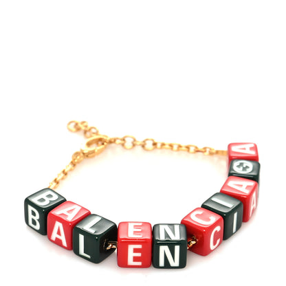 Gucci X BALENCIAGA Resin Symbols Bracelet Green Red 1 of 5