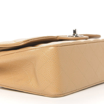 Chanel Caviar Quilted Medium Double Flap Beige 6 of 9