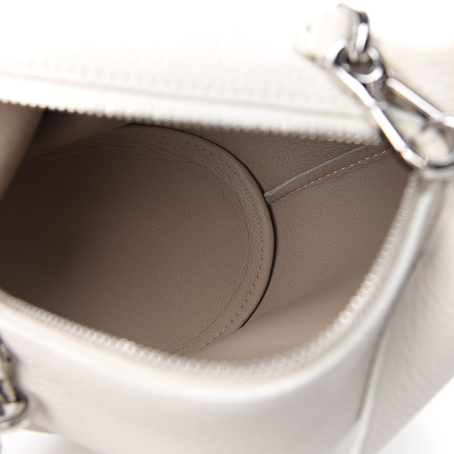 Calfskin Shearling Mini Bunny Crossbody Bag White