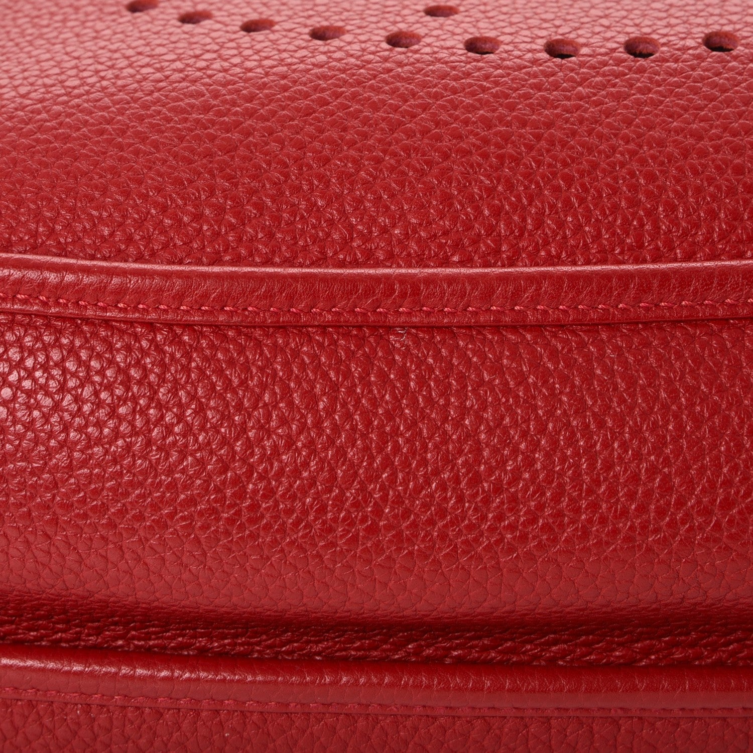 Hermes Taurillon Clemence Evelyne III PM Rouge Casaque 8 of 8