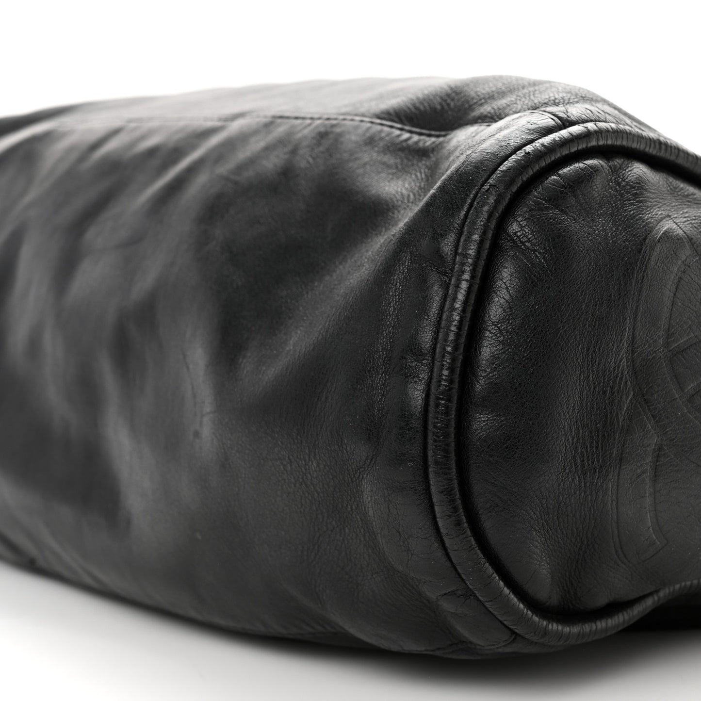 Lambskin Large Ultimate Soft Tote Black