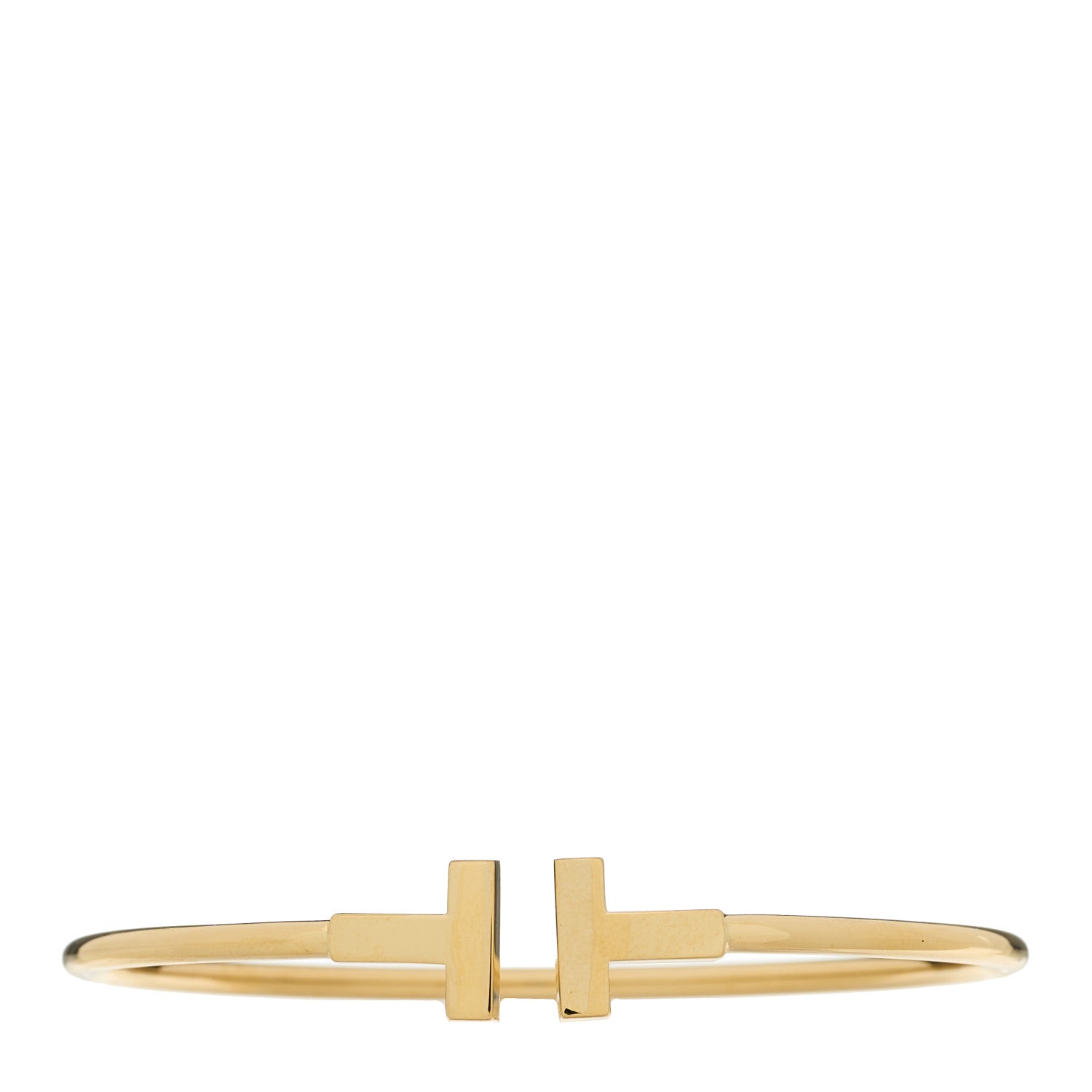 Tiffany 18K Yellow Gold T Wire Bracelet 1 of 3