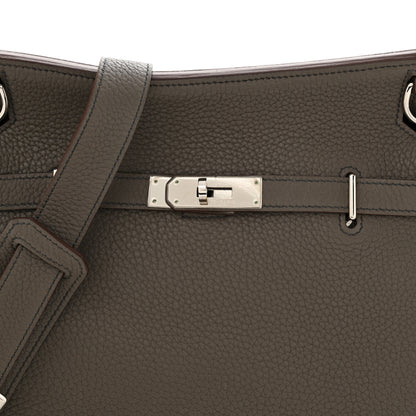 Hermes Taurillon Clemence Eclat Jypsiere 28 Etain Bleu Indigo 8 of 12