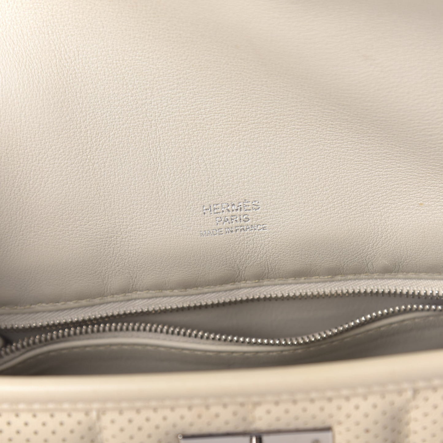 Veau Swift Mini Sac Berline Craie Gris Perle