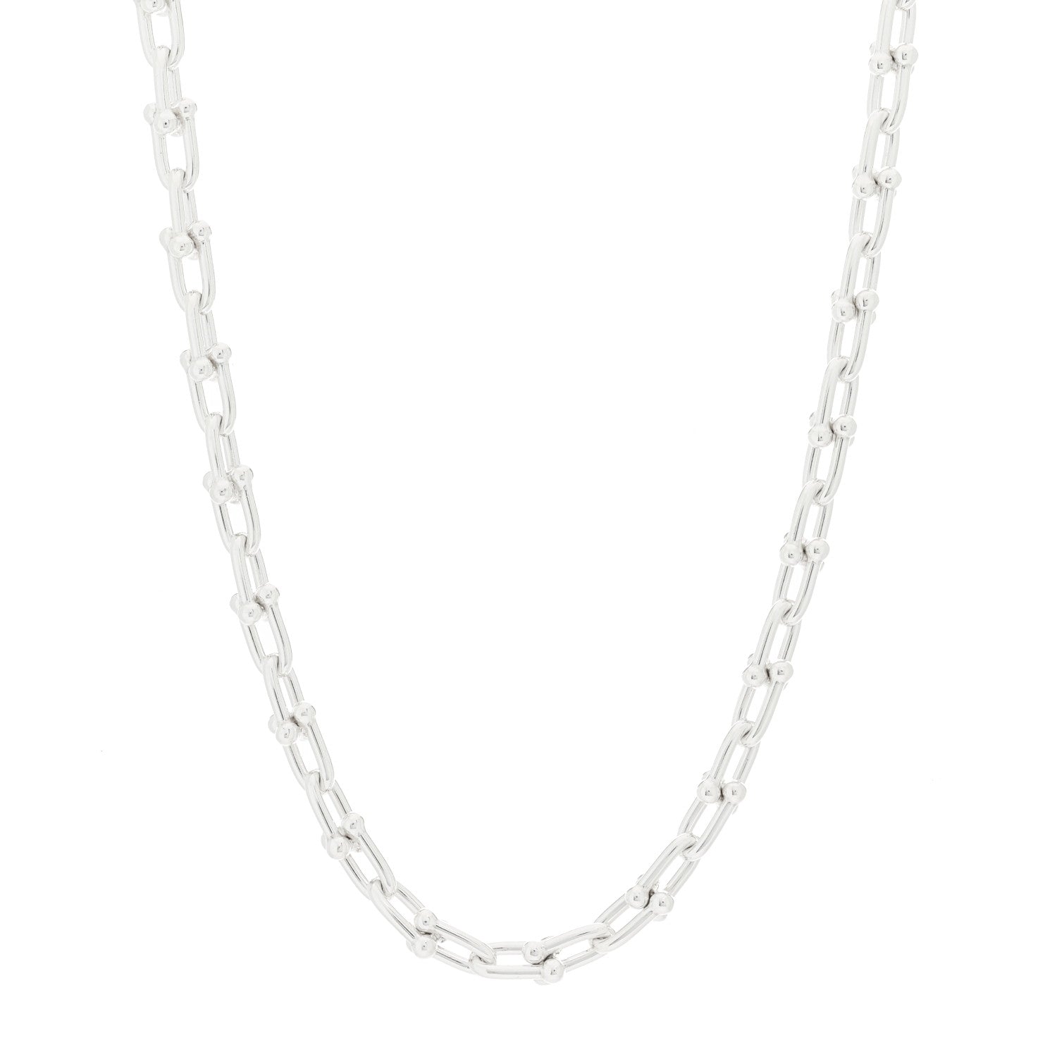 Tiffany Sterling Silver Small HardWear Link Necklace 1 of 4