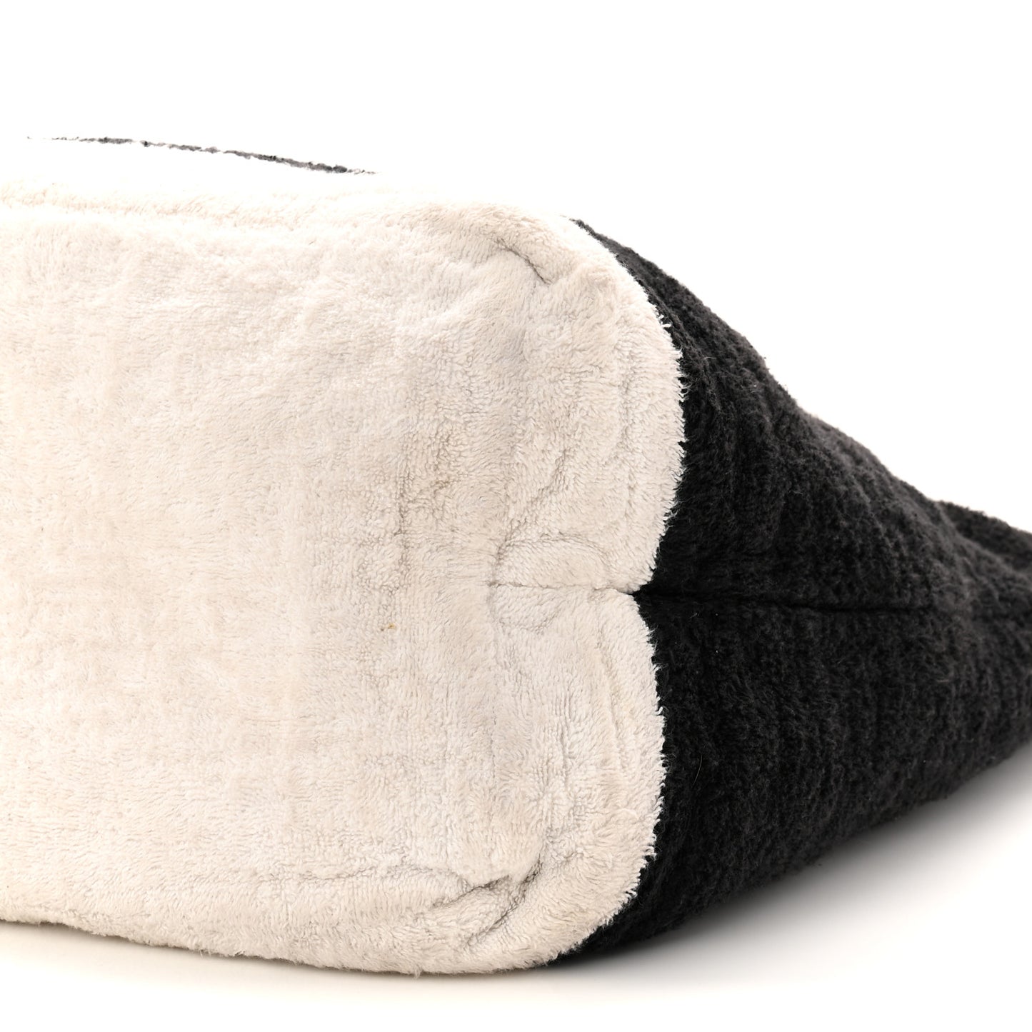 Terry Cotton CC Beach Tote Towel Set Black White