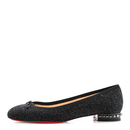 Christian Louboutin Lurex La Massine Flats 40.5 Black 1 of 10