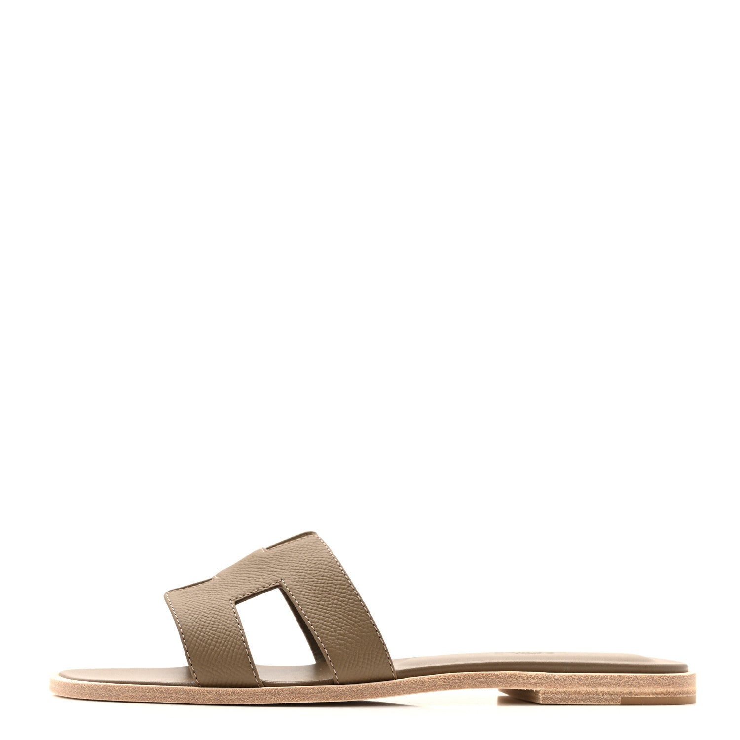 Hermes Epsom Oran Sandals 38 Etoupe 1 of 11