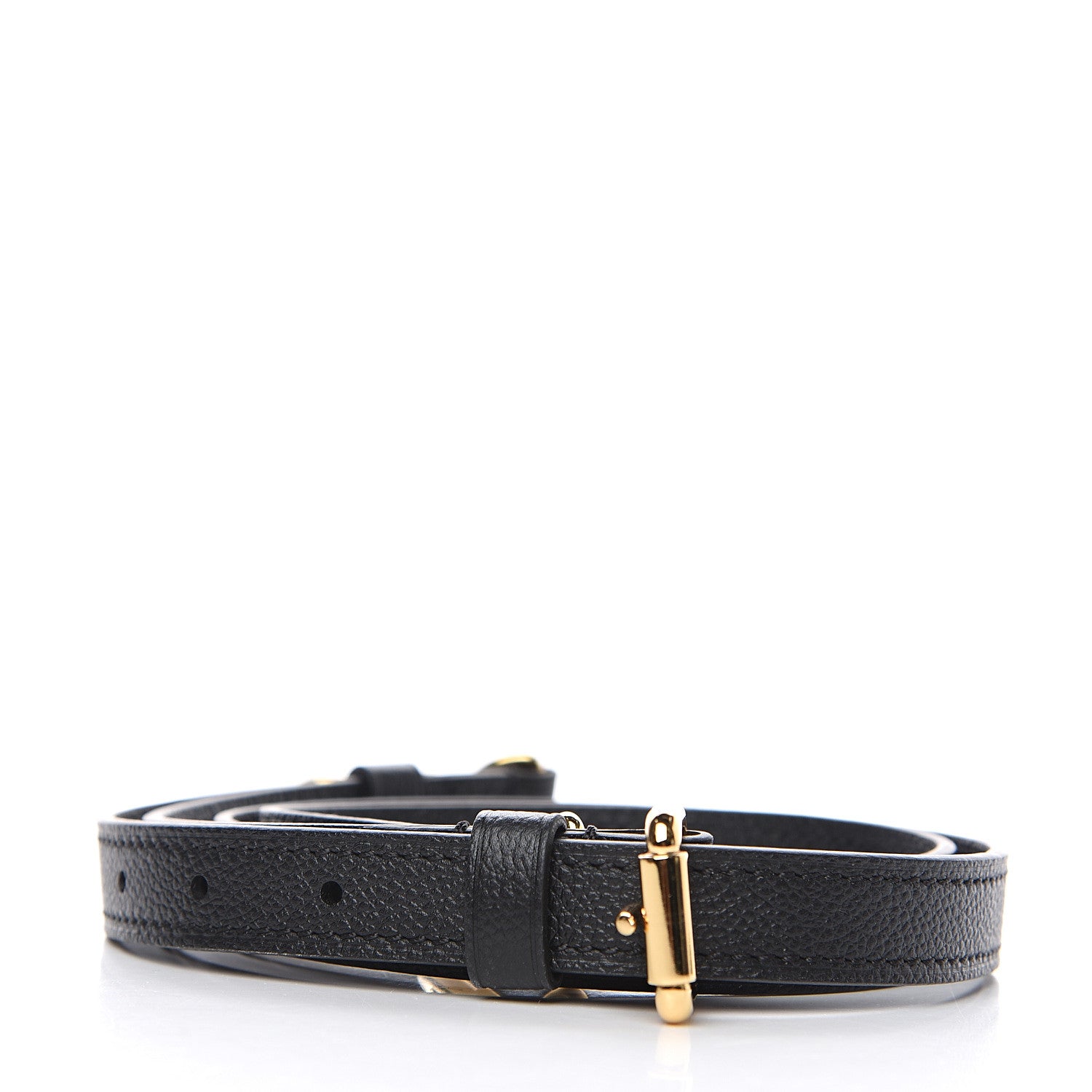 Louis Vuitton Calfskin Adjustable Shoulder Strap Black 2 of 3