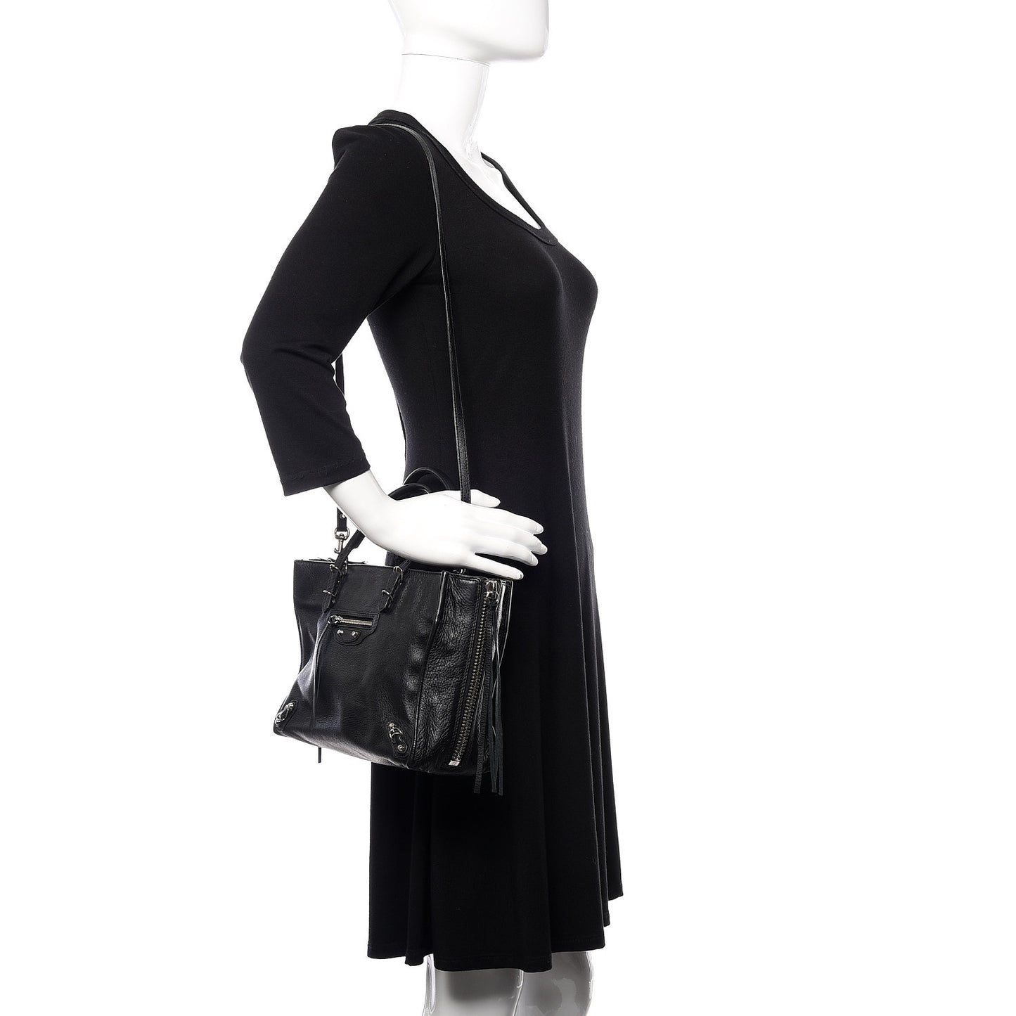 Veau Papier A6 Zip Around Tote Black