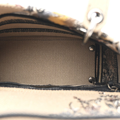 Christian Dior Canvas Embroidered Jardin D'Hiver Medium Lady D-Lite Beige Multicolor 5 of 12