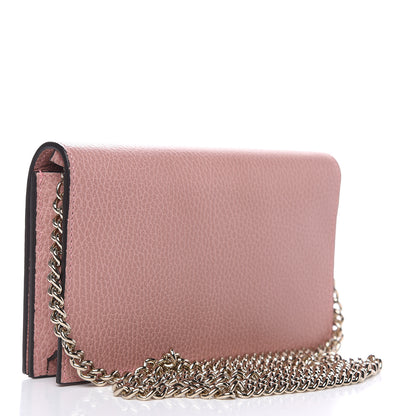 Gucci Dollar Calfskin Medium Betty Chain Wallet Soft Pink 3 of 9